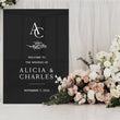 Load image into Gallery viewer, Monogram Wedding Welcome Sign with