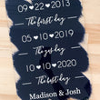 Load image into Gallery viewer, Love timeline acrylic wedding sign - CS11