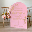 Load image into Gallery viewer, Solid Painted Back Arch Welcome Sign - WS29