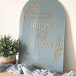 Load image into Gallery viewer, Solid Painted Back Arch Welcome Sign - WS29