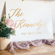 Load image into Gallery viewer, Last Name Welcome Acrylic Wedding Sign - WS16
