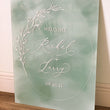 Load image into Gallery viewer, Floral Wreath Acrylic Wedding Welcome Sign - WS23