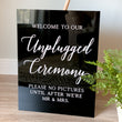 Load image into Gallery viewer, Unplugged Ceremony Sign-Modern Calligraphy