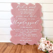 Load image into Gallery viewer, Pick A Seat Either Side Unplugged Ceremony Sign - CS13