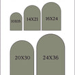 Load image into Gallery viewer, Acrylic Mirror Arch Unplugged Ceremony Sign - CS16