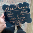 Load image into Gallery viewer, Custom Bar Menu Acrylic Sign