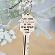 Load image into Gallery viewer, Our first Christmas in our new home key ornament | Realtor Gift | Buy in Bulk