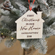 Load image into Gallery viewer, First Christmas in our New Home Personalized ornament