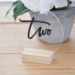 Load image into Gallery viewer, 5" Modern Calligraphy Round Acrylic Table Number - TN2