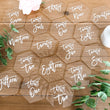 Load image into Gallery viewer, Modern Calligraphy Hexagon Table Number with Stand Options - TN1