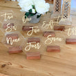 Load image into Gallery viewer, Modern Calligraphy Hexagon Table Number with Stand Options - TN1