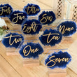 Load image into Gallery viewer, Wedding Painted Back Acrylic Table Number - TN1