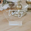 Load image into Gallery viewer, Modern Calligraphy Hexagon Table Number with Stand Options - TN1