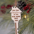 Load image into Gallery viewer, Our first Christmas in our new home key ornament | Realtor Gift | Buy in Bulk
