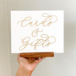 Load image into Gallery viewer, Cards & Gifts Calligraphy Acrylic Sign - TS9