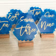 Load image into Gallery viewer, Wedding Painted Back Acrylic Table Number - TN1