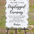Load image into Gallery viewer, Unplugged Ceremony Acrylic Sign - CS3