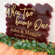 Load image into Gallery viewer, When two become One Acrylic Wedding Sign - WS20