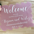 Load image into Gallery viewer, Welcome to Our Happily Ever After Hand Painted Sign - WS03