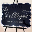 Load image into Gallery viewer, Last Name Acrylic Sign with date - WS27