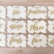 Load image into Gallery viewer, Painted Back Acrylic Table Numbers - TN3