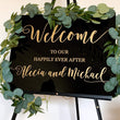 Load image into Gallery viewer, Welcome to Our Happily Ever After Hand Painted Sign - WS03