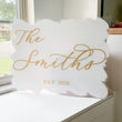Load image into Gallery viewer, Last Name Acrylic Sign with date - WS27