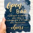 Load image into Gallery viewer, Open Bar Acrylic Sign - FB2