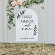 Load image into Gallery viewer, Solid Painted Back Arch Welcome Sign - WS29