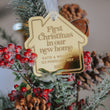 Load image into Gallery viewer, Gold Mirror Personalized First Christmas in our New Home