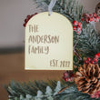 Load image into Gallery viewer, Arch Personalized Family Christmas Ornament