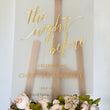 Load image into Gallery viewer, The Night Before 3D Mirror Acrylic Welcome Sign