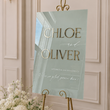 Load image into Gallery viewer, Acrylic Wedding Sign With 3D Mirror Names WS92
