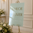 Load image into Gallery viewer, Acrylic Wedding Sign With 3D Mirror Names WS92
