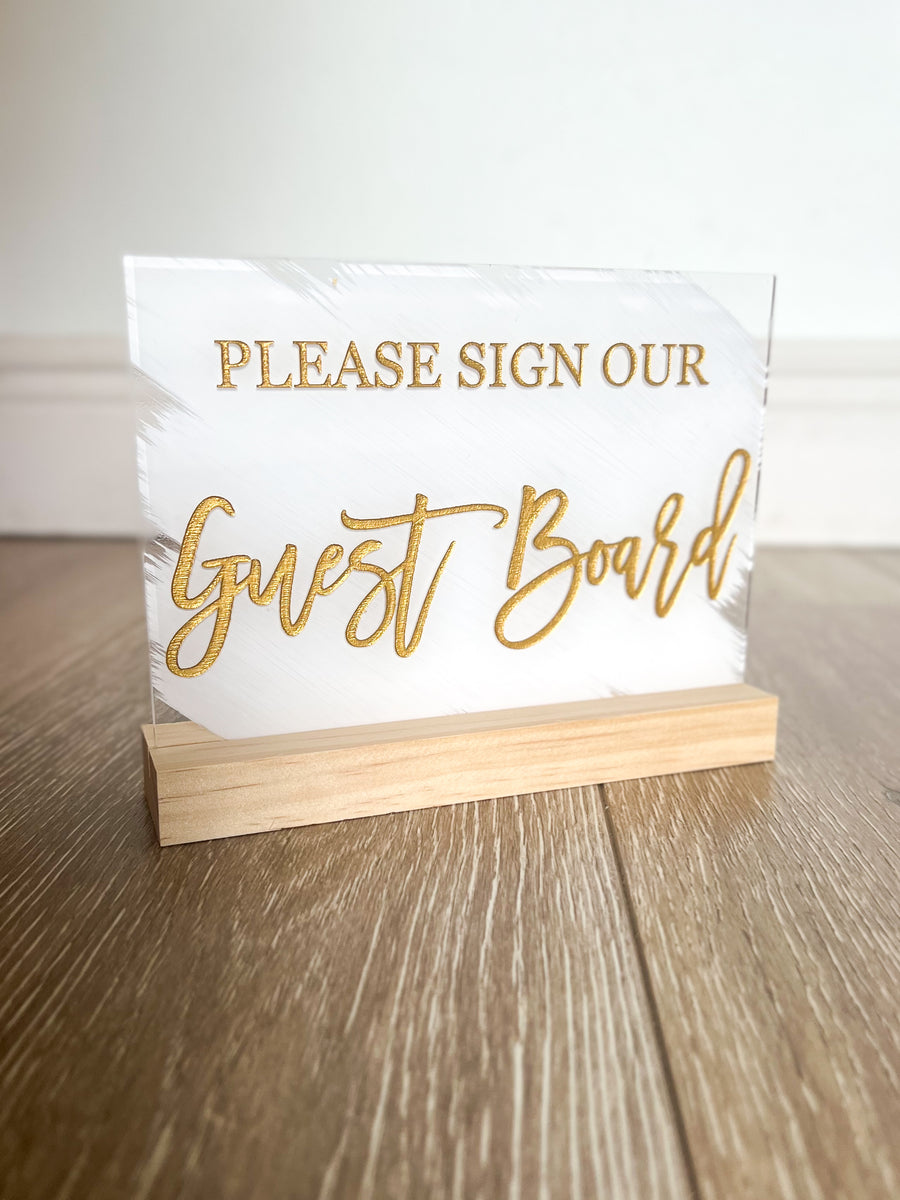 Please sign our Guest Board - TS20