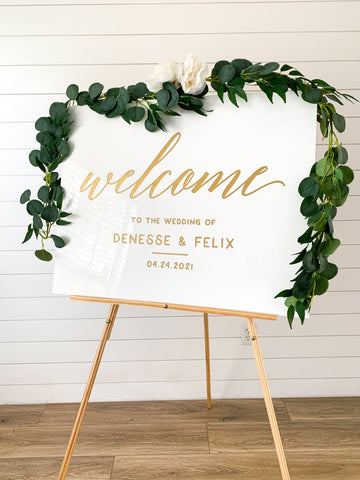 Minimalist Acrylic Welcome Sign - WS01