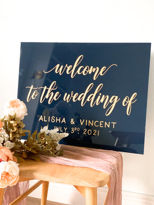 Welcome to our Wedding Sign - WS12
