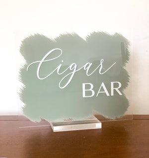 Cigar Bar Acrylic sign - FB5