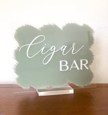 Cigar Bar Acrylic sign - FB5
