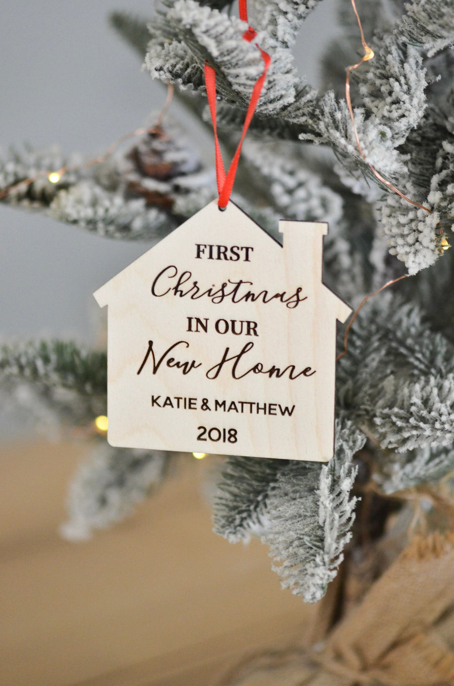 First Christmas in our New Home Personalized ornament