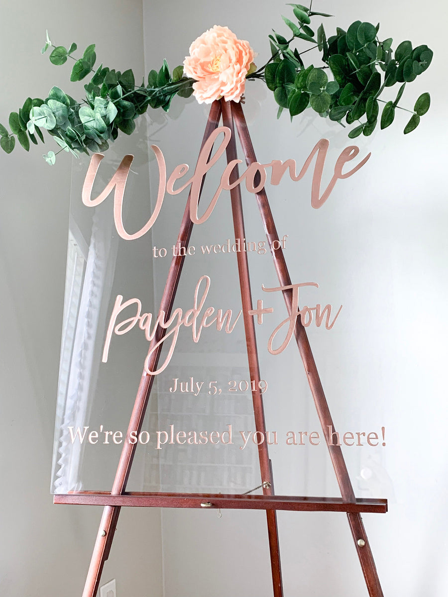 Personalized Wedding Sign-Modern Calligraphy - WS06