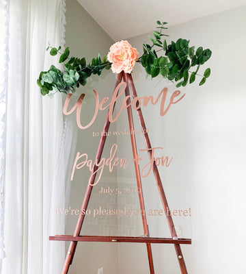 Personalized Wedding Sign-Modern Calligraphy - WS06