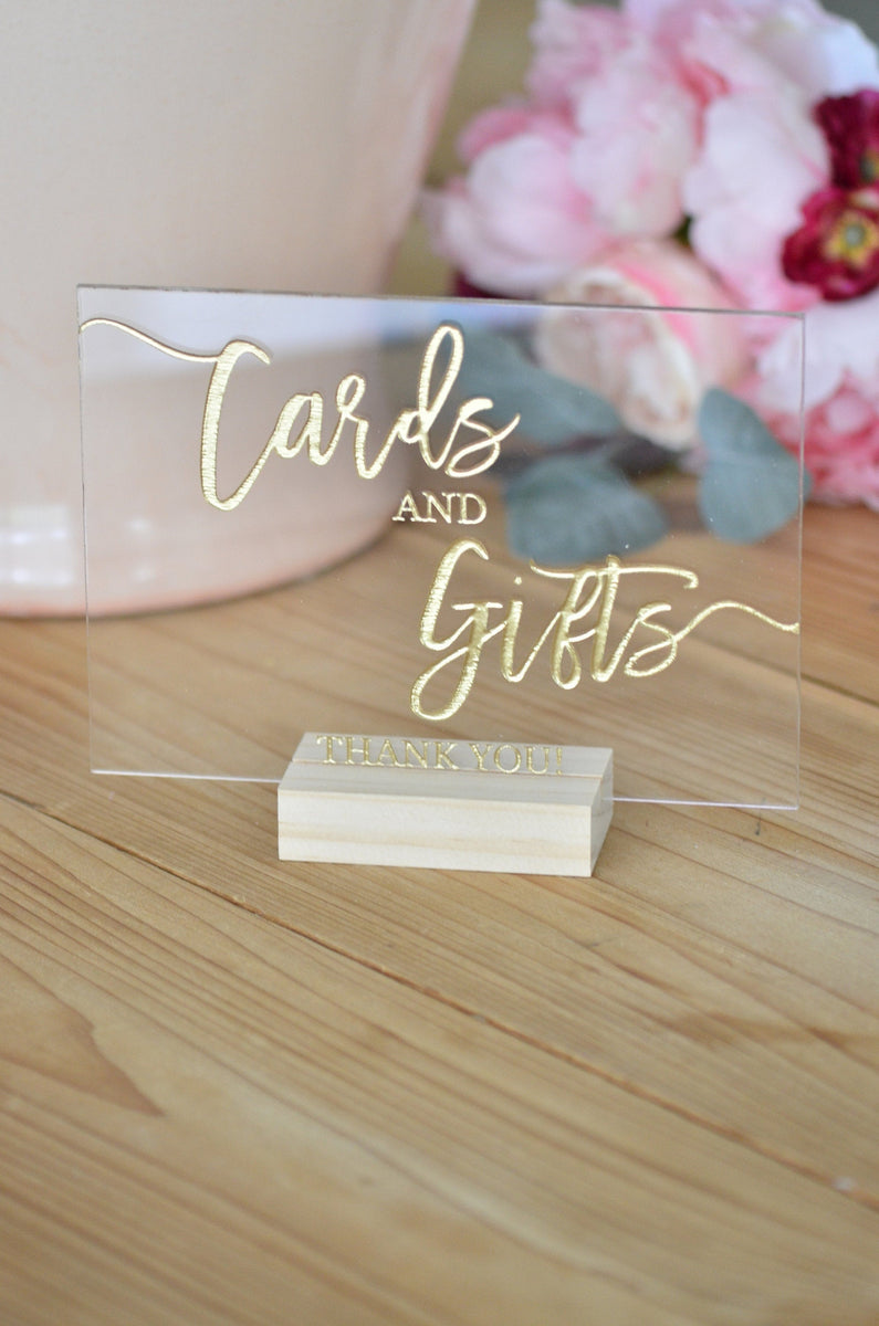 Create Card Sign Cards & Gifts Freestanding sign - TS11 – Blush and Lumber