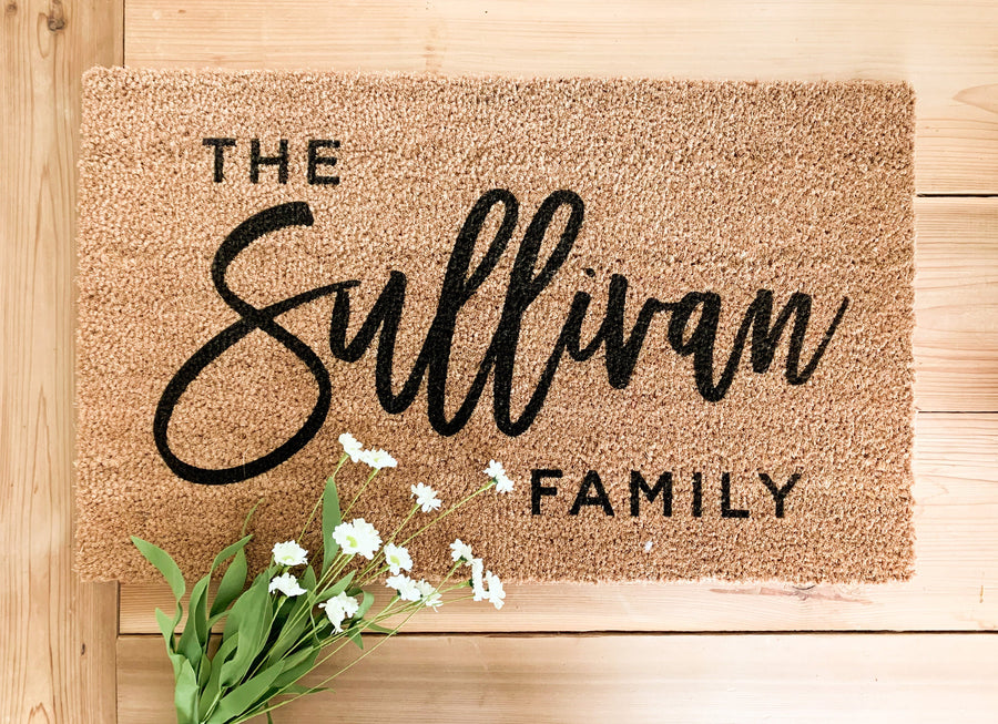 Personalized Family Name Doormat | Closing Gift
