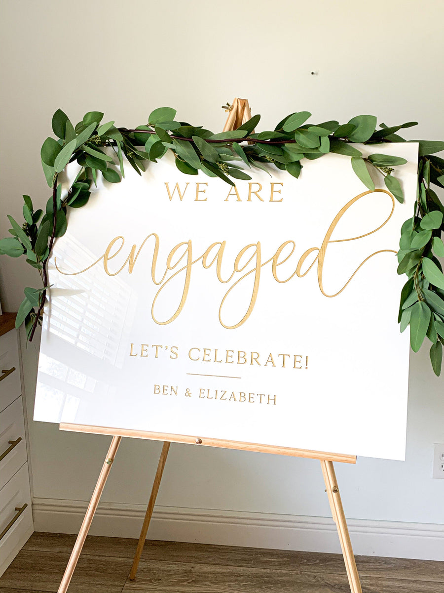 Engagement Acrylic Welcome Sign - WS32