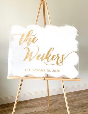 Established Acrylic Welcome Sign - WS25