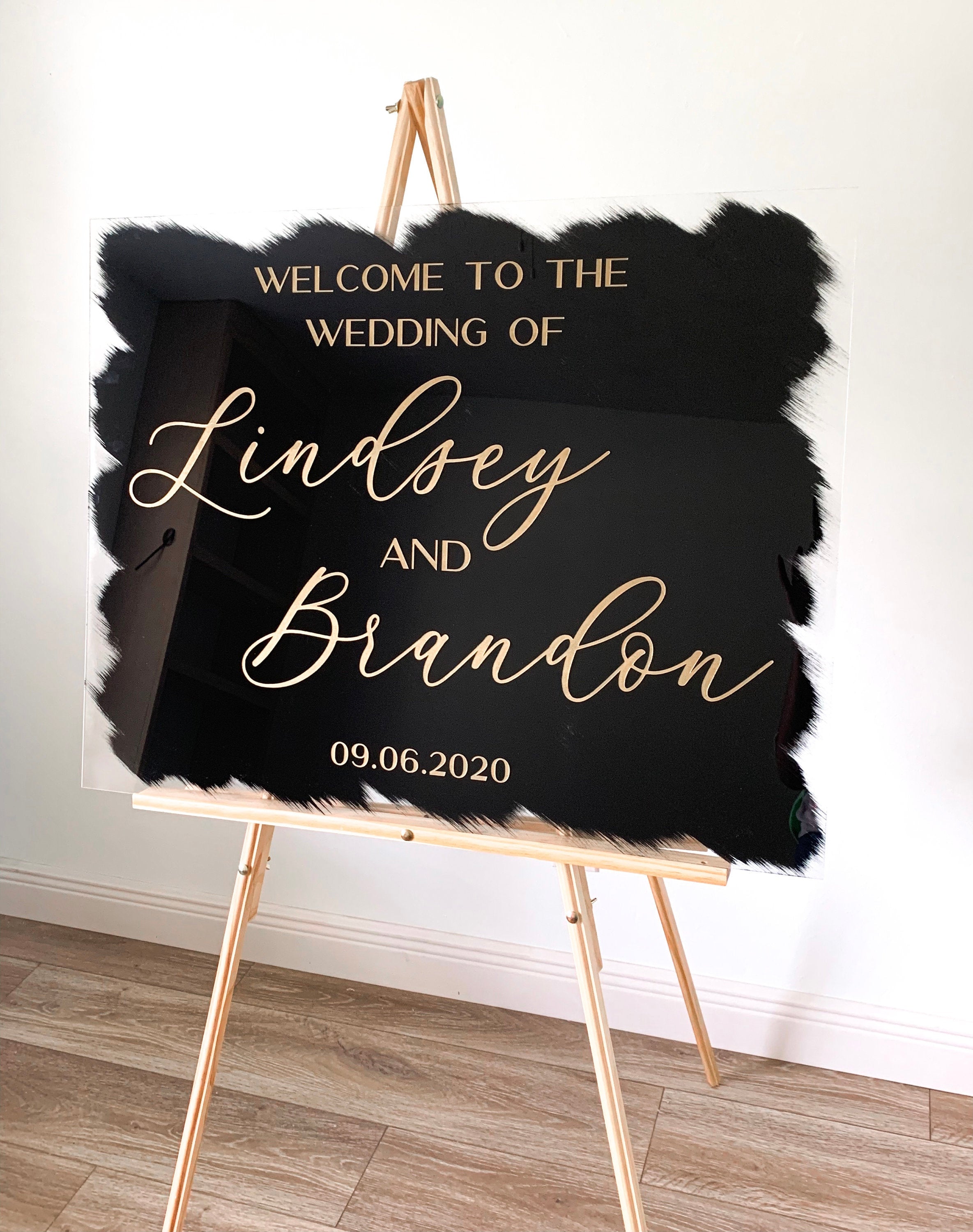 Acrylic Wedding Sign Photo Guestbook Sign For