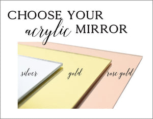 Gold Mirror Arch Acrylic Table Number -TN15