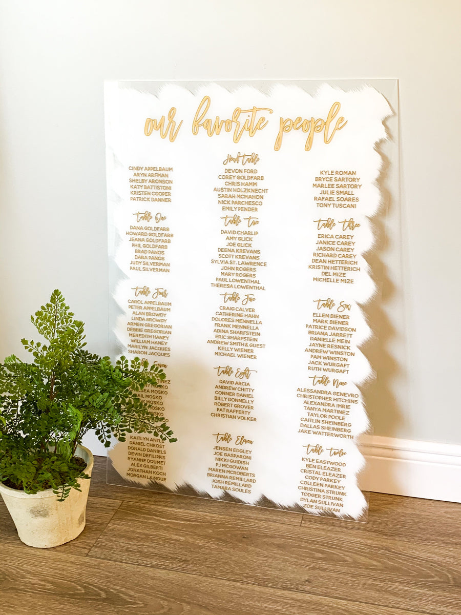 Acrylic seating chart wedding 60 photos
